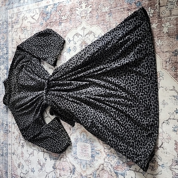 ​Roundtree & Yorke Mens 100% Cotton Plush Labyrinth Print Robe/House Coat 3-4XLT - Picture 2 of 16